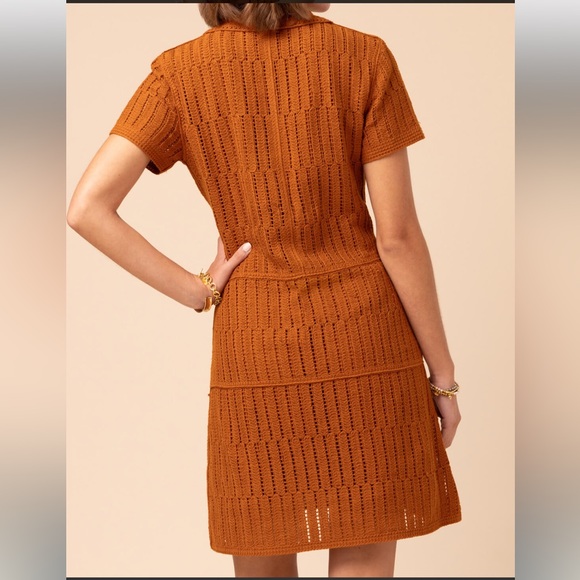 Spartina 449 Bettina Polo Dress Pecan nwot - Picture 3 of 9